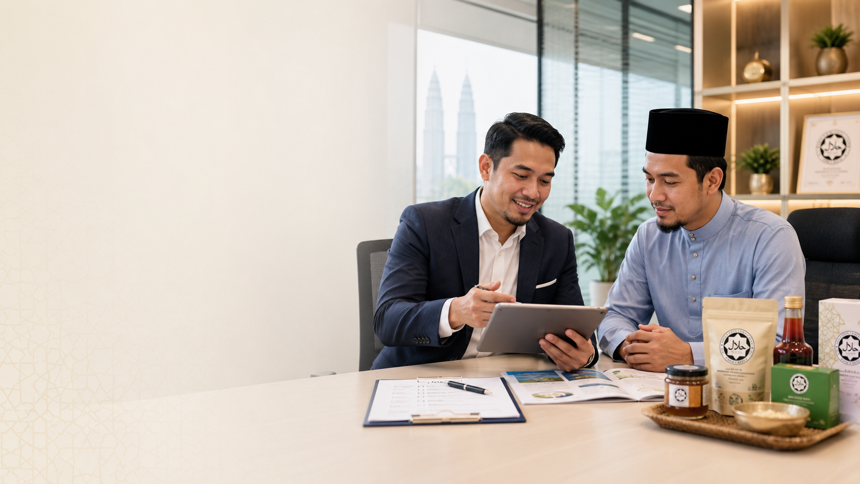 Work hand-in-hand with halal consultants.
